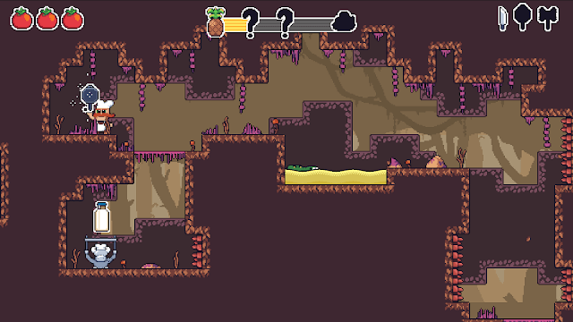 Exciting levels in mini-metroidvania style