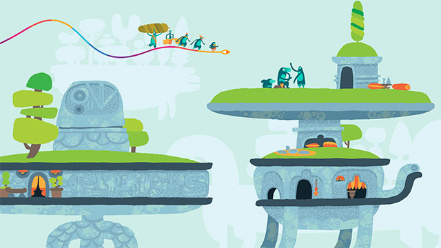 Meet the personalities personality and fun while exploring each of Hohokum's lands