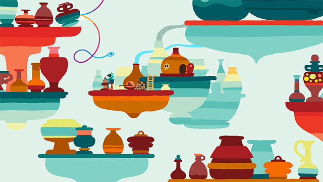 Hohokum is a light-hearted, relaxing adventure game for everyone, including kids