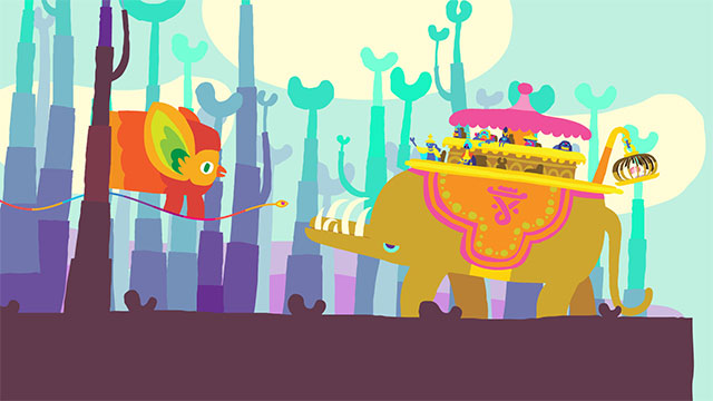 Interact with surreal Hohokum characters, objects and game world