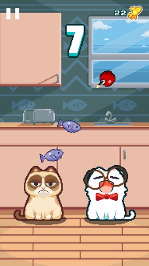 Nom Cat is a funny fish feeding game