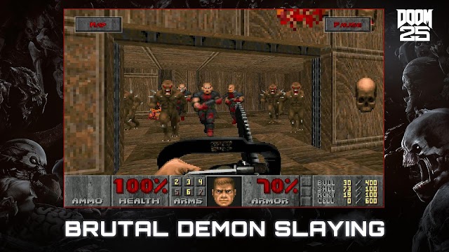 Experience re-experience the fierce demon wars on mobile in DOOM for Android