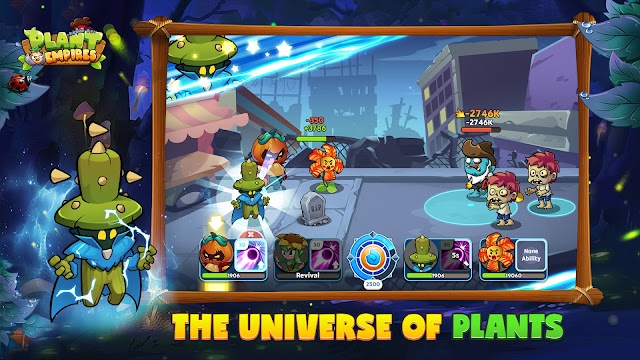 Enter the universe of plants against zombies. Zombie head in Plant Empires: Arena game