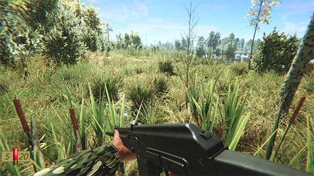 You can test new weapons at the shooting range and go hunting in new locations