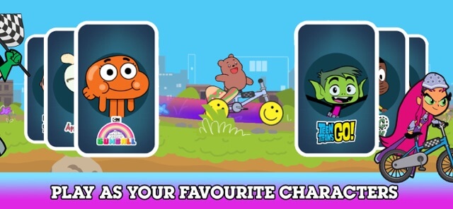 Play bike racing with your favorite Cartoon Network characters from BMX Champions Cartoon Network 