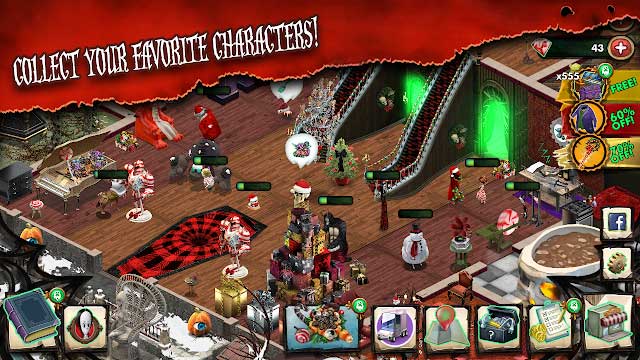 Collect favorite characters from the addams family
