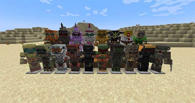 MCDoom Mod will add many types of demons to Minecraft. and weapons from the game Doom