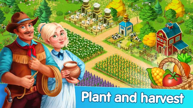 Grow and harvest on your farm in Homesteads: Dream Farm