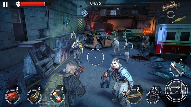 Equip your hero with high-tech weapons to enter a survival battle called Left to Survive 