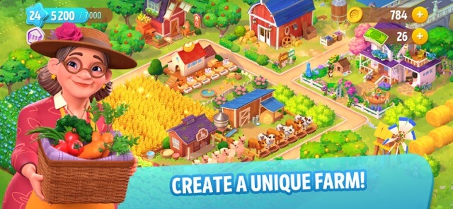 Create your own new farm in Riverside : Farm Villa