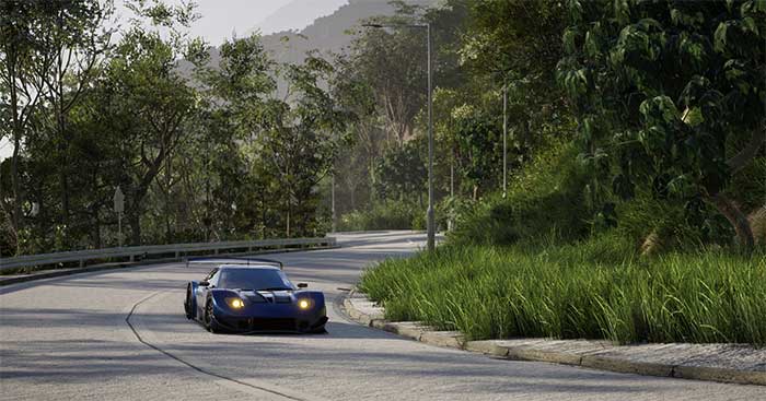 Immerse yourself in the virtual racetrack of the realistic simulation game Rev to Vertex (R2V)