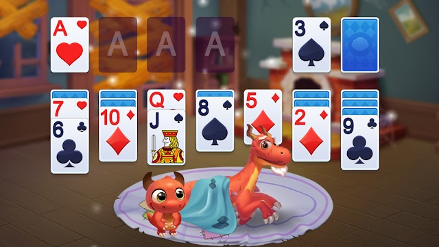 Solitaire Dragons is a fun board game, brain training
