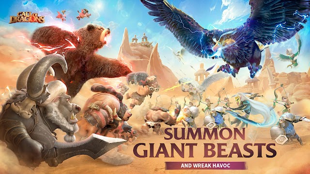 Summon giant monsters in the game Call of Dragons