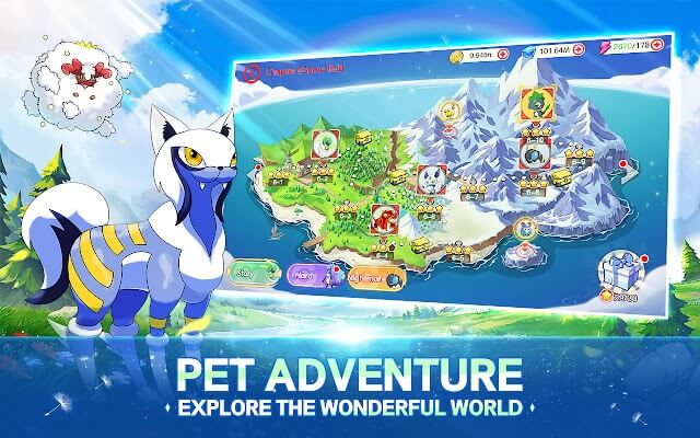  Explore the wonderful world full of monsters in the game Pet Compact