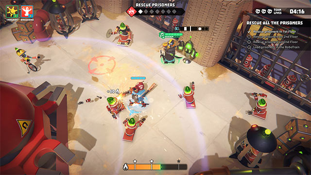 Robo Revenge Squad is an action game. co-op for 1-4 people