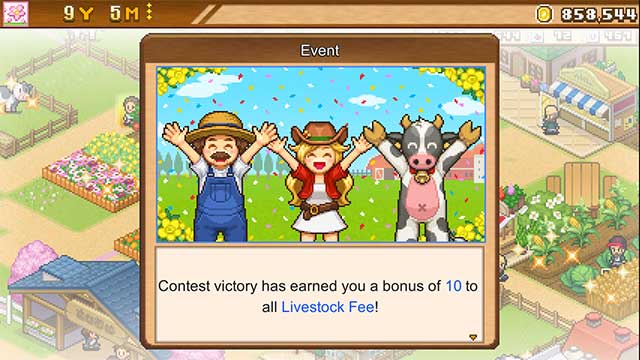Complete achievements to get lots of farm items