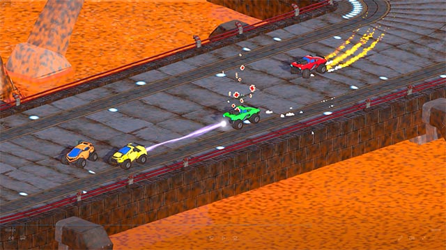 Conquer races around 9 worlds while playing OverShoot Battle Race game