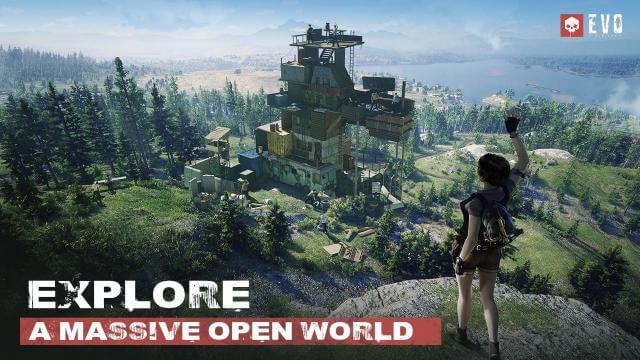 Discover a huge world in the game born open world survival Project EVO