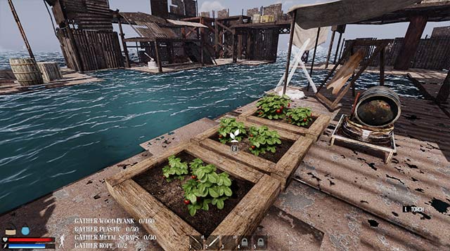 Sunkenland challenges gamers to a survival match? at sea, cruel post-apocalyptic setting