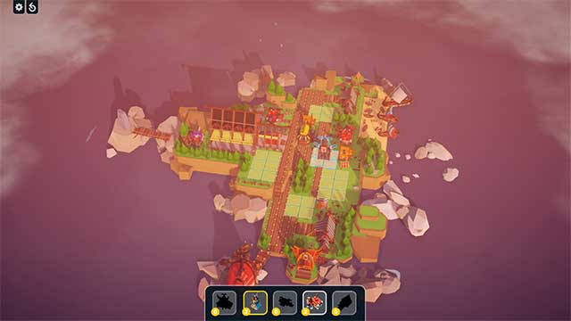 Different buildings add variety to levels in Dolmenjord