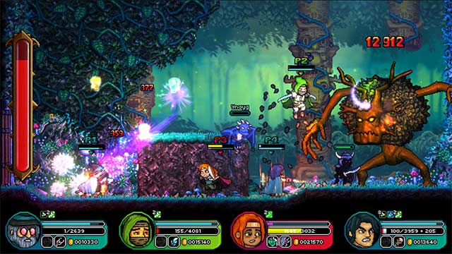 Enjoy the huge boss battles where heroes show off their skills and bravery