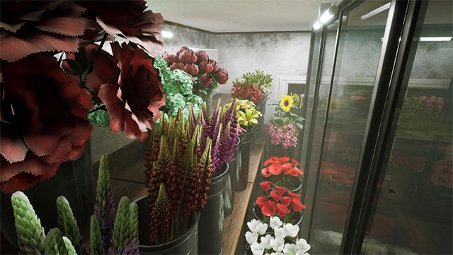 The setting of the Flower Shop game is a flower shop like any other shop on the street...