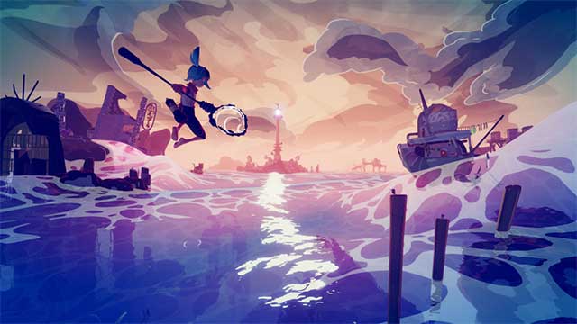 Play as Sigrid, a young girl who can walk on water