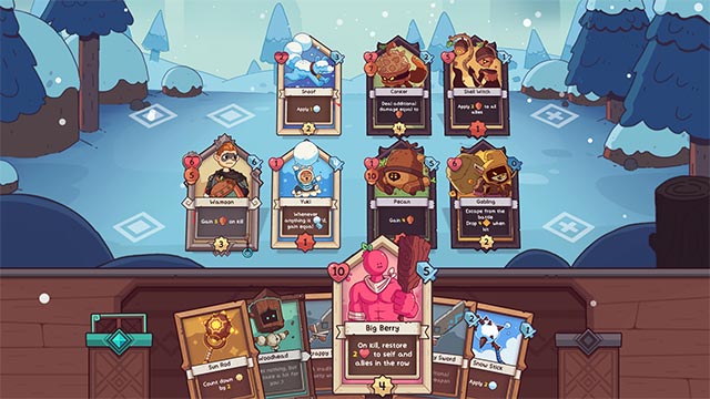 Collect cards representing elements element, cute pet... with hidden power
