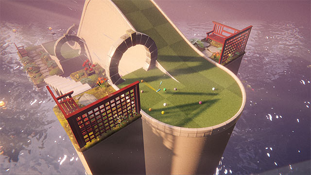 The highlight of Zen Golf game lies in the colorful and meticulously designed graphics