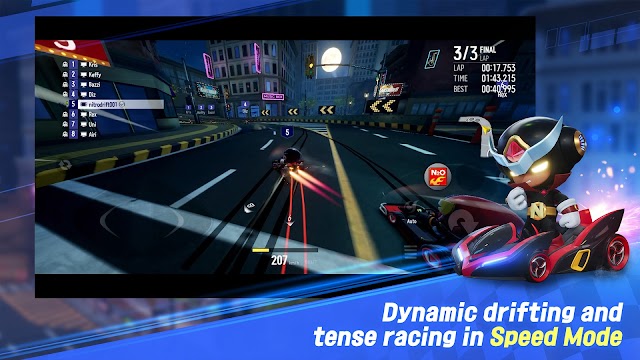 Perform dynamic drifts and intense racing in Speed ​​mode. KartRider: Drift