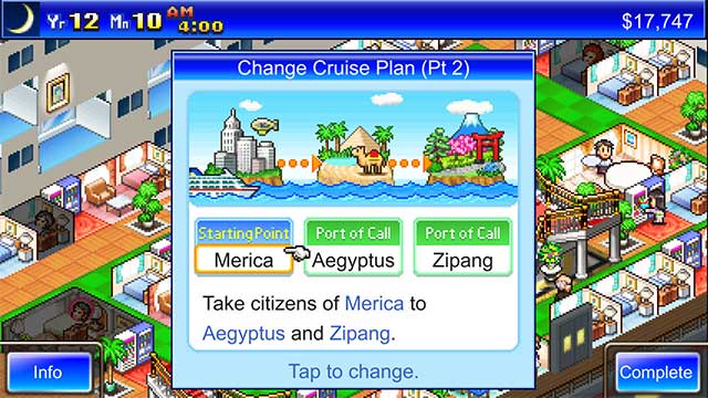 Organize tours to the countries you docked