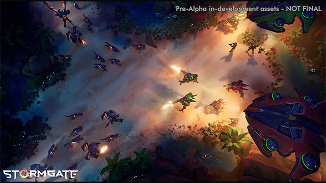 Chơi Storm Gate solo hoặc co-op online với bạn bè, game thủ thực