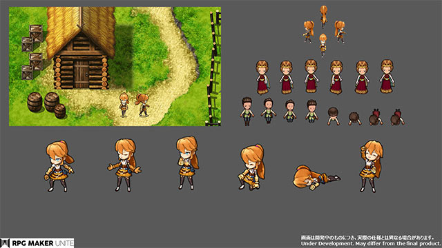 Tạo nhân vật với hoạt ảnh và hiệu ứng sống động thông qua RPG Maker Unite