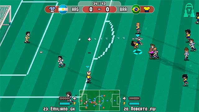 Pixel Cup Soccer là game bóng đá vui nhộn theo phong cách hoài cổ