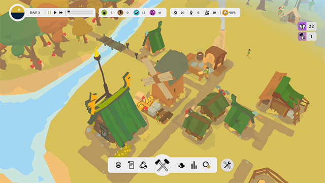 Use the tools available in the Outlander game to non-stop building and crafting