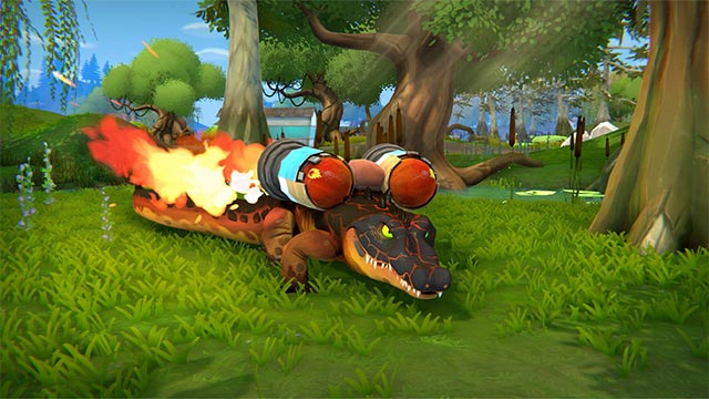 Kết hợp trí tuệ, hàm răng sắc nhọn và trang bị vũ khí độc đáo để báo thù trong game Angry Alligator