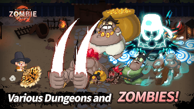 Rất nhiều ngục tối với các zombie khát máu để bạn chiến đấu trong game ZOMBIE Kingdom