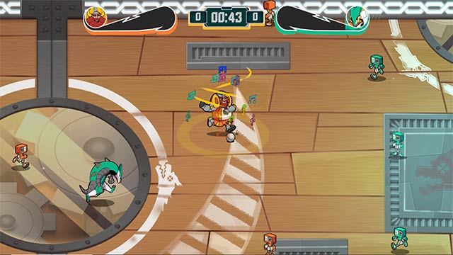 Gameplay của Star Strikers game nhấn mạnh vào phong cách hành động nhanh