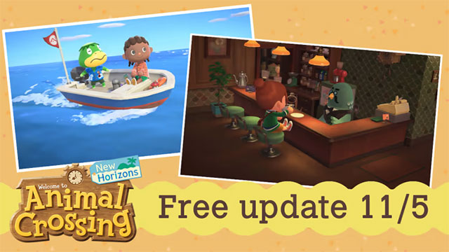 Bản update tháng 11 của Animal Crossing: New Horizons game mang đến nhiều nội dung mới hấp dẫn