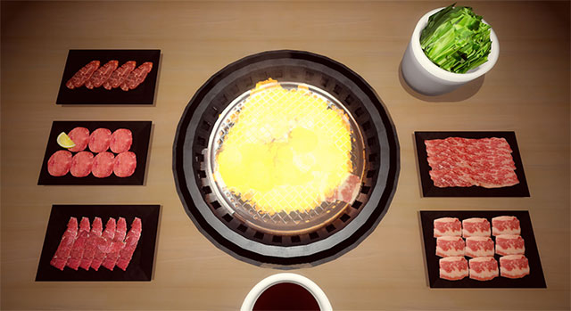 Yakiniku Simulator chỉ có 1 chế độ nhưng có thể thưởng thức theo nhiều cách