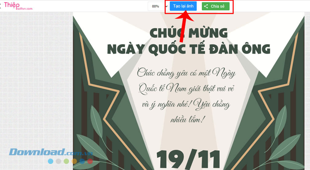 Thiệp chúc mừng Ngày Quốc tế Đàn ông 19/11