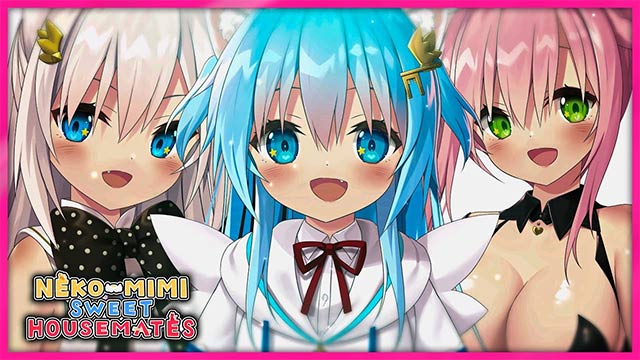 3 nhân vật với 3 cá tính hoàn toàn khác biệt trong game Neko-Mimi Sweet Housemates Vol. 1