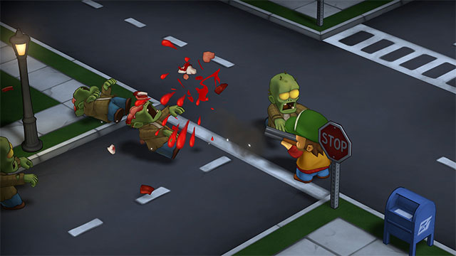 Liên tục phát triển kỹ năng và mở khóa vũ khí cho nhân vật trong Zombieville USA 3D game