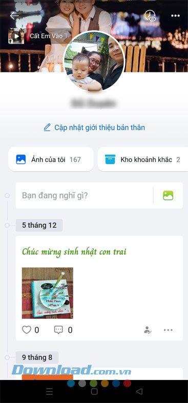 Trang cá nhân Zalo