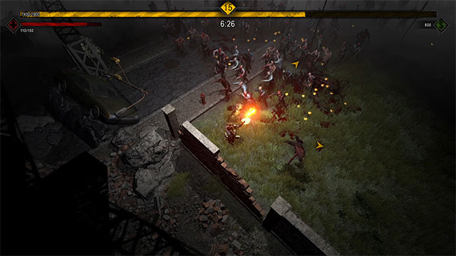 Survive in Yet Another Zombie Survivors' arena of thousands of zombies