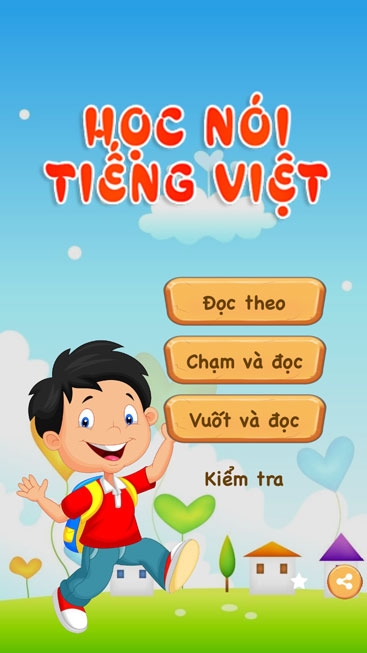 Main interface of Learn to Speak English