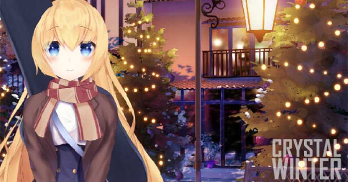 Crystal Winter is a visual novel game! Christmas-themed Anime style