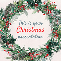 Mẫu PowerPoint Giáng Sinh mùa đông