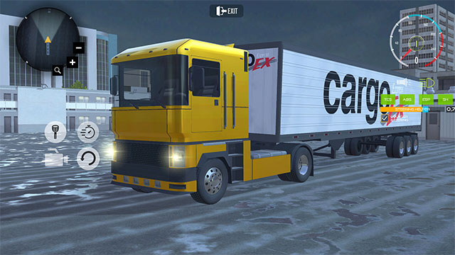 4 camera trong Cargo Truck Simulator 2023 giúp bạn quan sát trong và ngoài xe 1 cách toàn diện