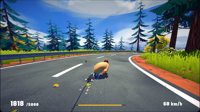 Driftwood là game giả lập lướt ván cùng chú lười Eddy trên cung đường rừng tuyệt đẹp